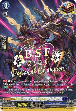Image of Sword Emperor Dragon of Supremacy, Mordigarrah (Regional Champion) (BSF2025/01A) [Bushiroad Event Cards]