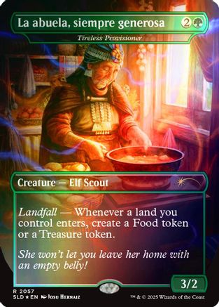 Image of La abuela, siempre generosa - Tireless Provisioner (Rainbow Foil) [Secret Lair Drop Series]