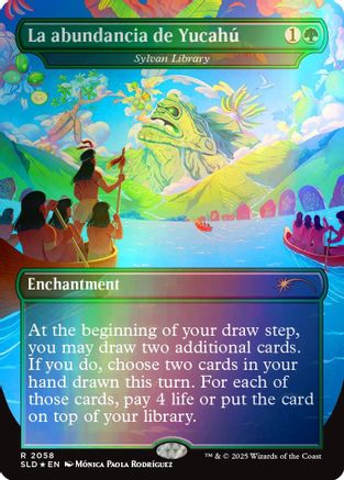 Image of La abundancia de Yucahu - Sylvan Library (Rainbow Foil) [Secret Lair Drop Series]