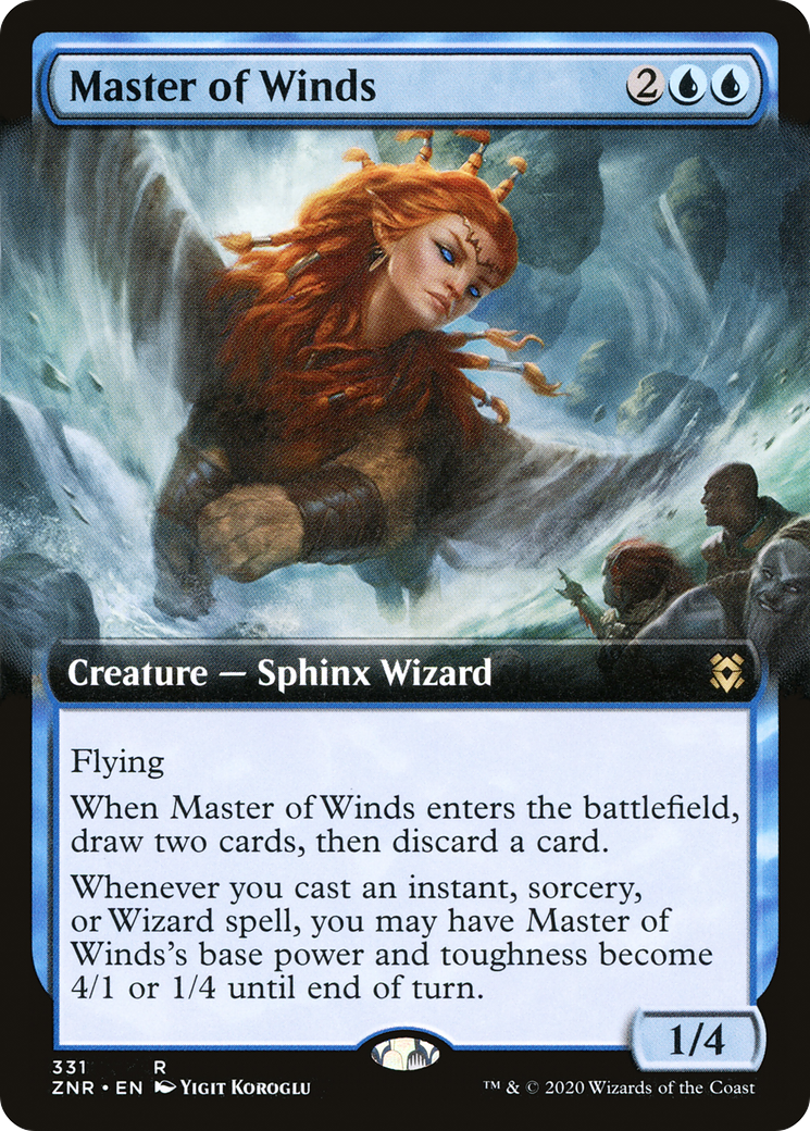 Image of Master of Winds (Extended Art) [Zendikar Rising]