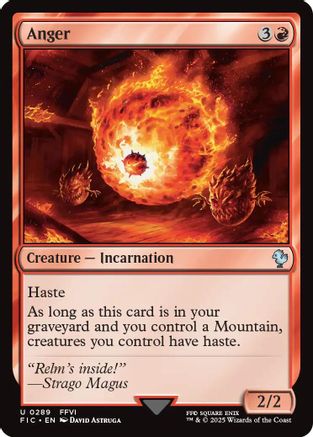 Image of Anger (Surge Foil) [FINAL FANTASY Commander]