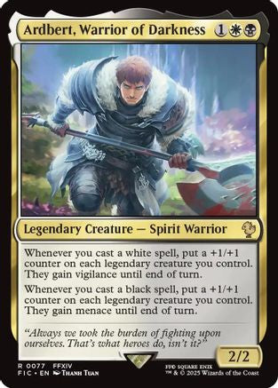 Image of Ardbert, Warrior of Darkness (Surge Foil) [FINAL FANTASY Commander]