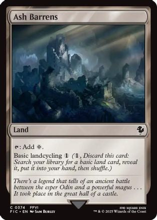 Image of Ash Barrens (Surge Foil) [FINAL FANTASY Commander]
