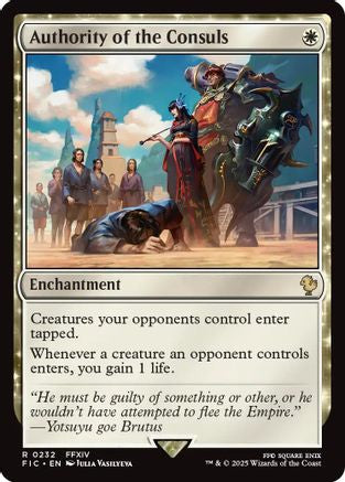 Image of Authority of the Consuls (Surge Foil) [FINAL FANTASY Commander]