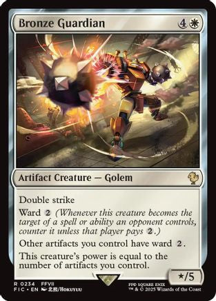 Image of Bronze Guardian (Surge Foil) [FINAL FANTASY Commander]