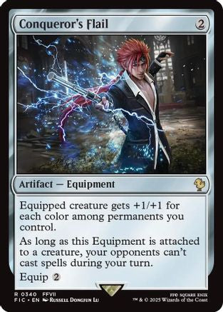 Image of Conqueror's Flail (Surge Foil) [FINAL FANTASY Commander]