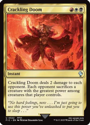 Image of Crackling Doom (Surge Foil) [FINAL FANTASY Commander]