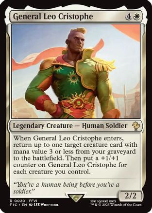 Image of General Leo Cristophe (Surge Foil) [FINAL FANTASY Commander]