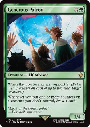 Image of Generous Patron (Surge Foil) [FINAL FANTASY Commander]