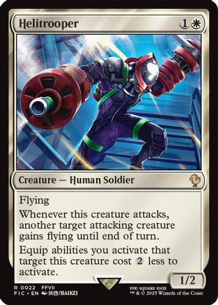 Image of Helitrooper (Surge Foil) [FINAL FANTASY Commander]