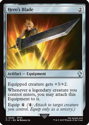 Image of Hero's Blade (Surge Foil) [FINAL FANTASY Commander]