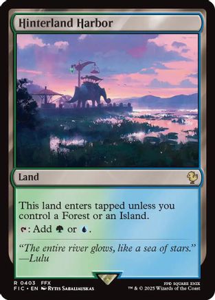 Image of Hinterland Harbor (Surge Foil) [FINAL FANTASY Commander]