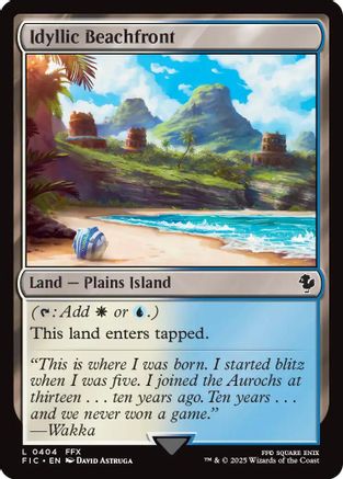 Image of Idyllic Beachfront (Surge Foil) [FINAL FANTASY Commander]