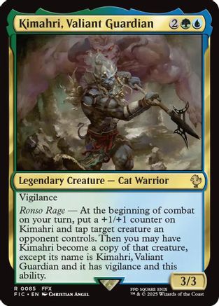 Image of Kimahri, Valiant Guardian (Surge Foil) [FINAL FANTASY Commander]