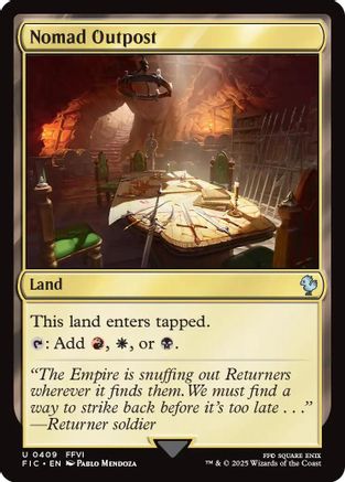 Image of Nomad Outpost (Surge Foil) [FINAL FANTASY Commander]