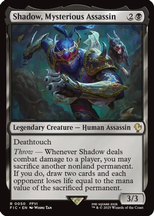 Image of Shadow, Mysterious Assassin (Surge Foil) [FINAL FANTASY Commander]