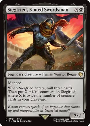 Image of Siegfried, Famed Swordsman (Surge Foil) [FINAL FANTASY Commander]