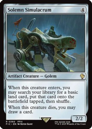 Image of Solemn Simulacrum (Surge Foil) [FINAL FANTASY Commander]