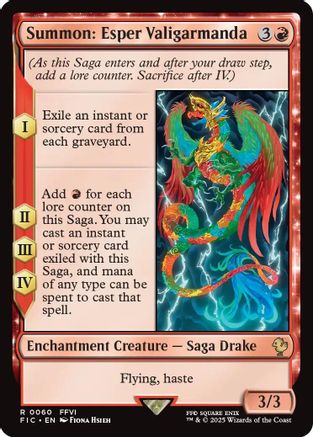 Image of Summon: Esper Valigarmanda (Surge Foil) [FINAL FANTASY Commander]