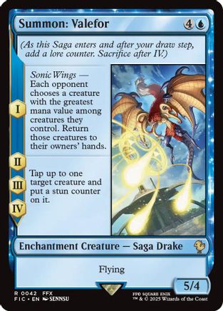 Image of Summon: Valefor (Surge Foil) [FINAL FANTASY Commander]