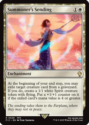 Image of Summoner's Sending (Surge Foil) [FINAL FANTASY Commander]