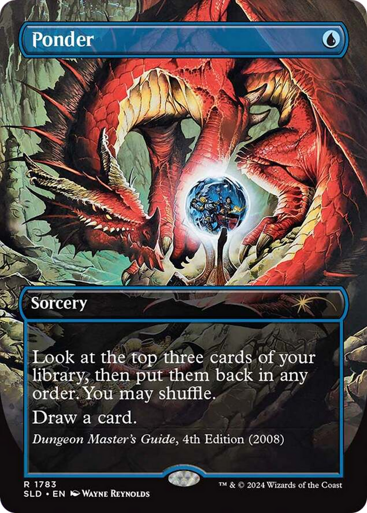Image of Ponder (SLD-1783) - Secret Lair Drop (Borderless) Foil