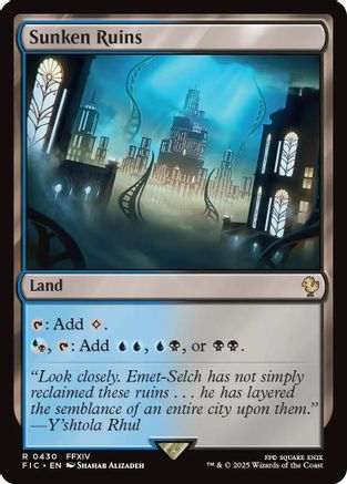 Image of Sunken Ruins (Surge Foil) [FINAL FANTASY Commander]