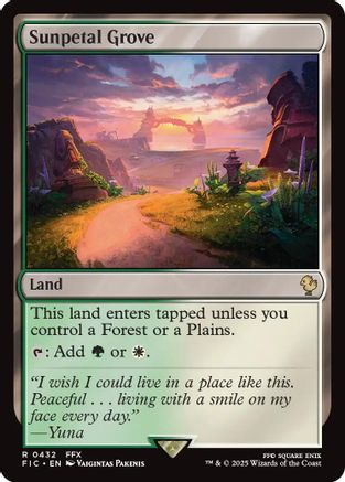 Image of Sunpetal Grove (Surge Foil) [FINAL FANTASY Commander]