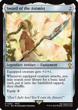 Image of Sword of the Animist (Surge Foil) [FINAL FANTASY Commander]