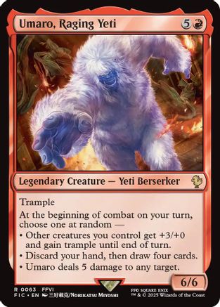 Image of Umaro, Raging Yeti (Surge Foil) [FINAL FANTASY Commander]