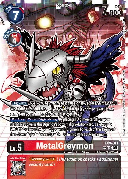Image of MetalGreymon [EX9-011] (SP) [Versus Monsters]