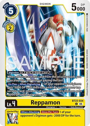 Image of Reppamon [BT22-034] [Cyber Eden]