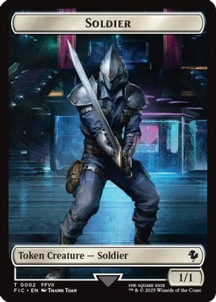 Image of Soldier // Rebel Double-Sided Token [FINAL FANTASY Commander Tokens]
