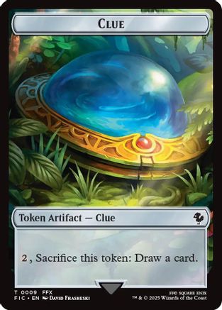 Image of Clue // Treasure Double-Sided Token [FINAL FANTASY Commander Tokens]