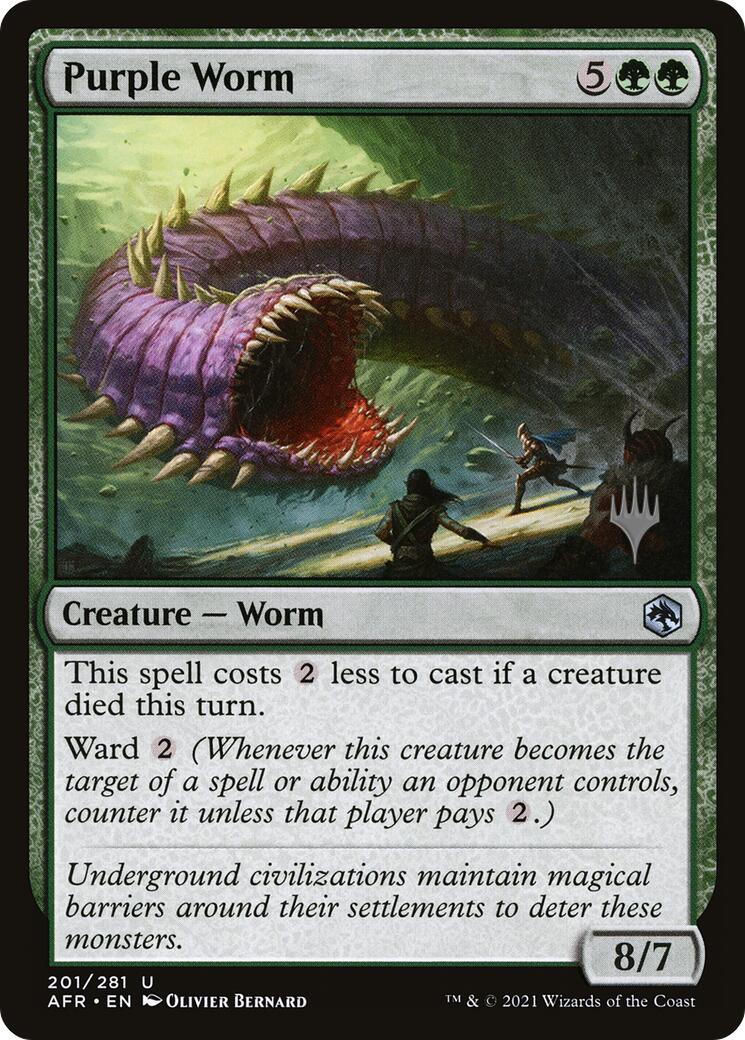 Image of Purple Worm [Tarkir: Dragonstorm Promos]