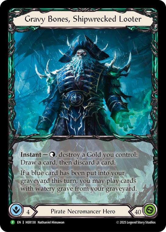 Image of Gravy Bones, Shipwrecked Looter [HER138] (Promo)  Rainbow Foil