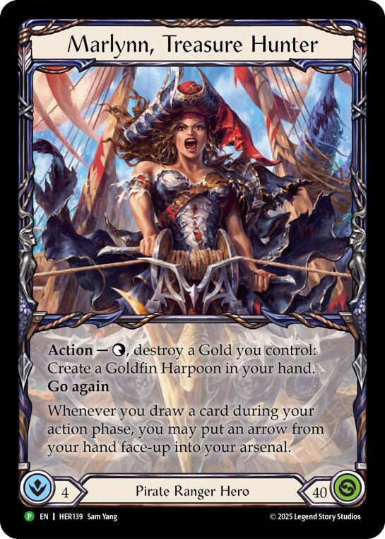 Image of Marlynn, Treasure Hunter [HER139] (Promo)  Rainbow Foil