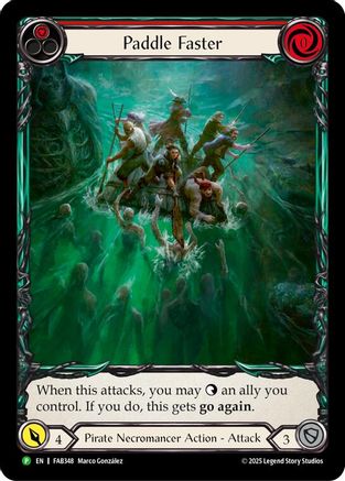 Image of Paddle Faster [FAB348] (Promo)  Rainbow Foil