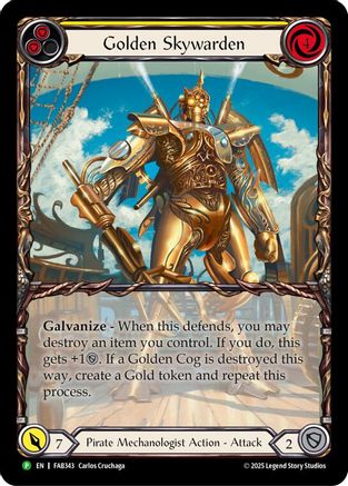 Image of Golden Skywarden [FAB343] (Promo)  Rainbow Foil