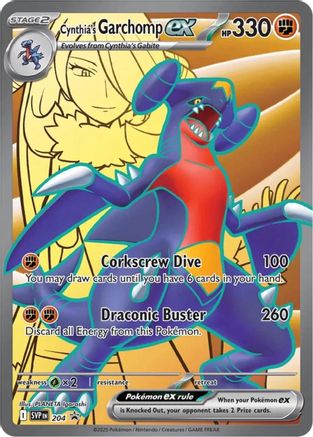 Image of Cynthia's Garchomp ex (204) [Scarlet & Violet: Black Star Promos]