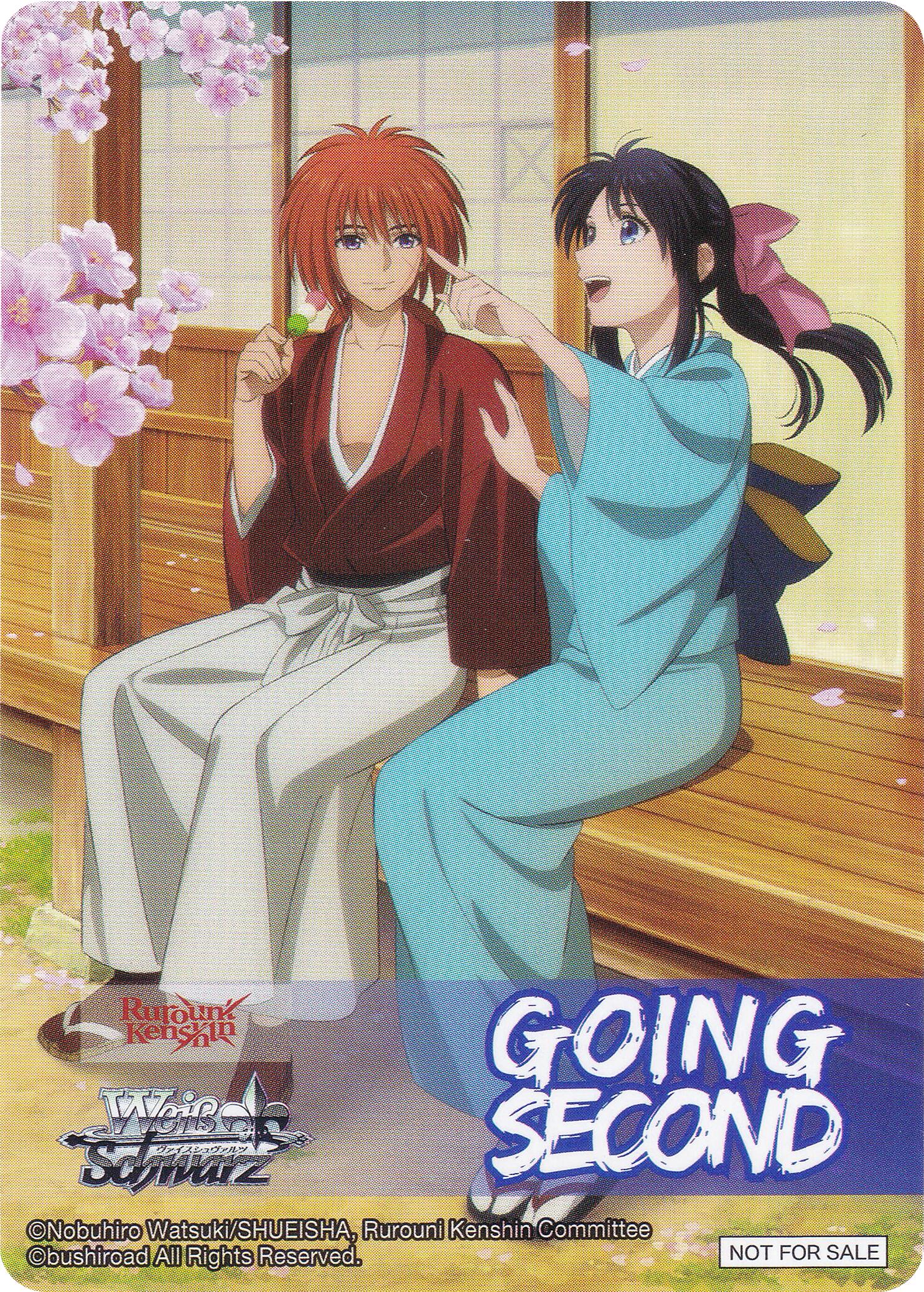 Image of Going Second (Days of Fluttering Sakura, Kenshin Himura Kaoru Kamiya) [Rurouni Kenshin]