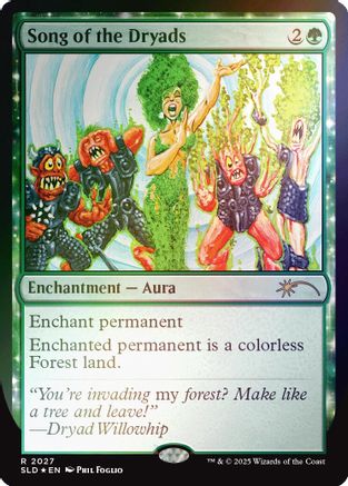 Image of Song of the Dryads (2027) (Rainbow Foil) [Secret Lair Drop Series]