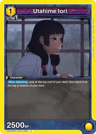Image of Utahime Iori (UEX02BT/JJK-3-003) - UEX02BT Jujutsu Kaisen Vol2
