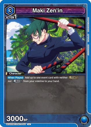 Image of Maki Zen'in (UEX02BT/JJK-3-017) - UEX02BT Jujutsu Kaisen Vol2