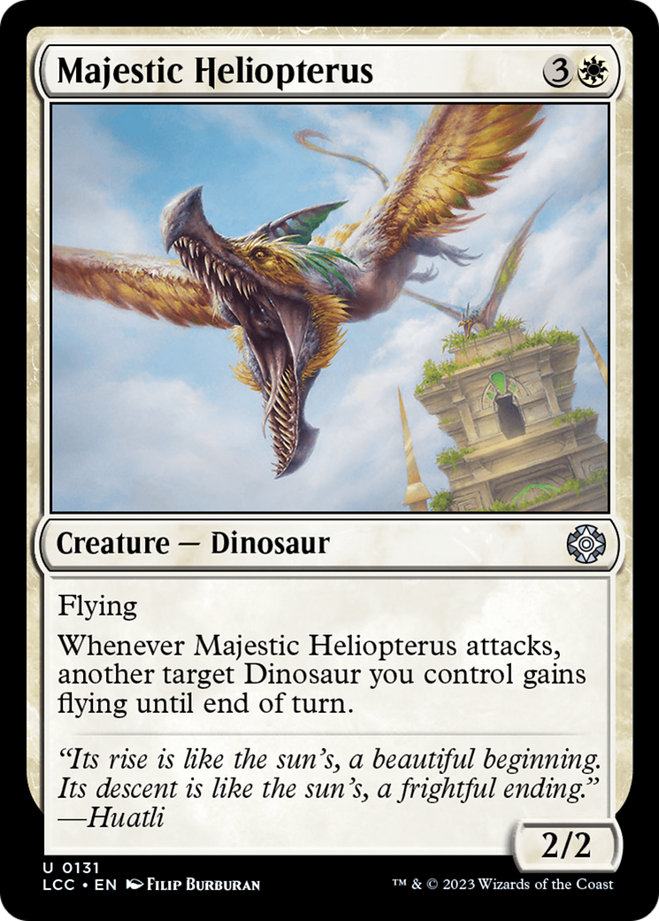 Image of Majestic Heliopterus [The Lost Caverns of Ixalan Commander]