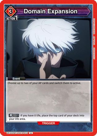 Image of Domain Expansion (UEX02BT/JJK-3-073) - UEX02BT Jujutsu Kaisen Vol2