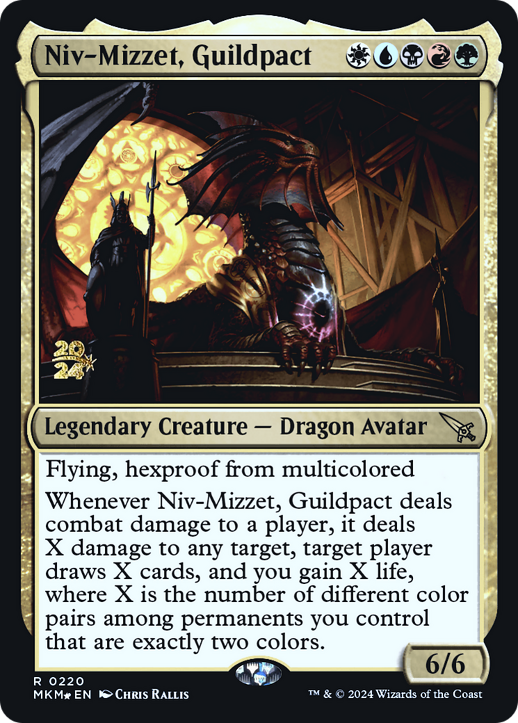 Image of Niv-Mizzet, Guildpact [Murders at Karlov Manor Prerelease Promos]