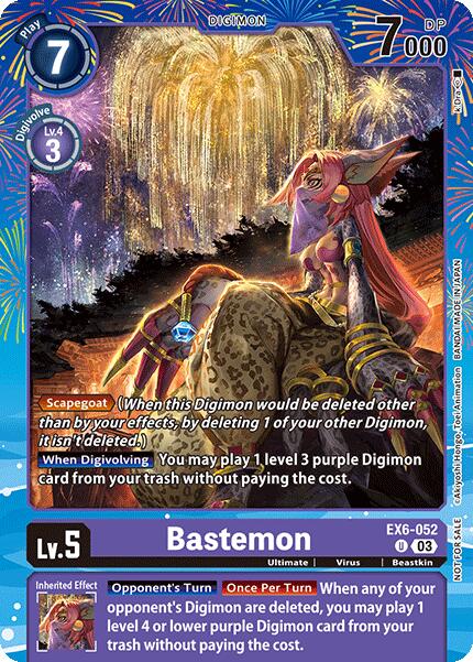 Image of Bastemon [EX6-052] (Regulation Battle Vol. 2) [Promotional Cards]