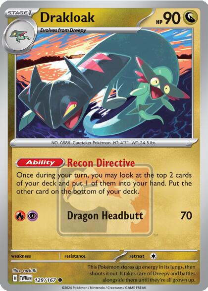 Image of Drakloak (129/167) [League & Championship Cards]