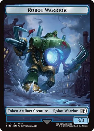 Image of Robot Warrior (0012) // Copy (0001) Double-Sided Token [FINAL FANTASY Tokens]